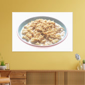 Bowl van havermout canvas afdruk (Insitu (Woonkamer))