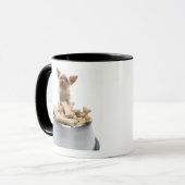 Bowl van hondenbehandelingen van Yorkshire Terrier Mok (Voorkant links)