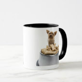 Bowl van hondenbehandelingen van Yorkshire Terrier Mok (Voorkant rechts)