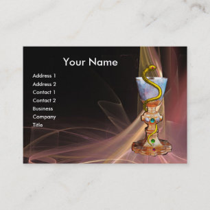 BOWL VAN HYGEIA, FARMACY Medicine Pink Brown Visitekaartje