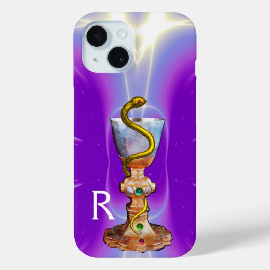 BOWL VAN HYGEIA Medicine, Pharmacy Monogram Paars Case-Mate iPhone Case (Achterkant)