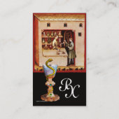 BOWL VAN HYGEIA MONOGRAM Medicine, Farmacie, zwart Visitekaartje (Achterkant)