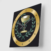 Bowl van Hygieia~Apothecary~Dispenssry ~ Vierkante Klok (Hoek)