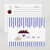 Bowl van kersen Kaart ontvangen (Voorkant / Achterkant)