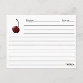 Bowl van kersen Kaart ontvangen (Achterkant)