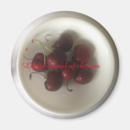 Bowl van kersen magneet