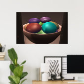Bowl van kleuren poster (Thuiskantoor)