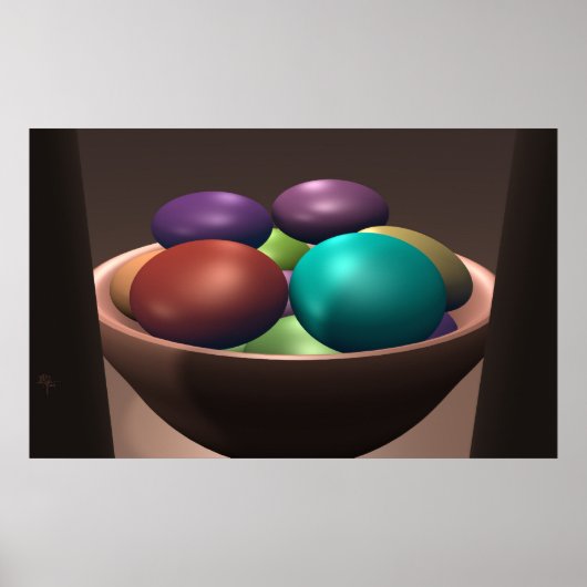 Bowl van kleuren poster (Voorkant)