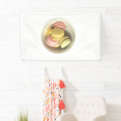 Bowl van Macarons Foto Food Business Spandoek (Insitu)