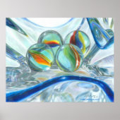 Bowl van Marbles, groot Poster (Voorkant)