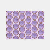 Bowl van Paars Hawaiian-voedsel van POI Taro Root  Fleece Deken (Voorkant (Horizontaal))