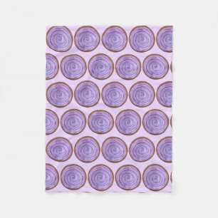 Bowl van Paars Hawaiian-voedsel van POI Taro Root  Fleece Deken