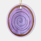 Bowl van Paars Hawaiian-voedsel van POI Taro Root  Keramisch Ornament (Links)