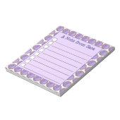 Bowl van Paars Hawaiian-voedsel van POI Taro Root Notitieblok (Linkerzijde)