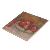 Bowl van Perziken (van Pierre-Auguste Renoir) Tegeltje (Zijkant)