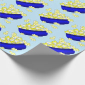 Bowl van Popcorn Cadeaupapier (Hoek)