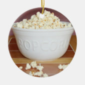Bowl van Popcorn Keramisch Ornament (Voorkant)