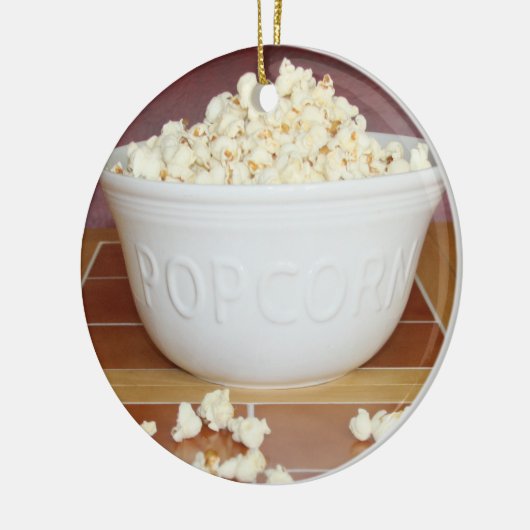 Bowl van Popcorn Keramisch Ornament (Links)