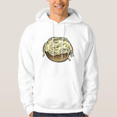 Bowl van Spaghetti Pasta Noodle Food Hoodie (Voorkant)