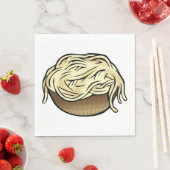 Bowl van Spaghetti Pasta Noodle Food Servet (Insitu)