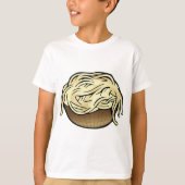 Bowl van Spaghetti Pasta Noodle Food T-shirt (Voorkant)