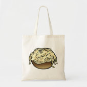 Bowl van Spaghetti Pasta Noodle Food Tote Bag (Voorkant)