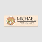 Bowl van Tortilla Soup Tex Mex Food Chips Avocado Naamplaatje (Voorkant)