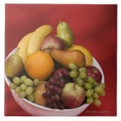Bowl van verse vruchten tegeltje (Voorkant)