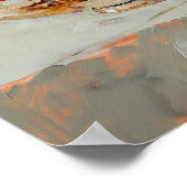 Bowl van vruchten olieverfschilderij poster (Hoek)