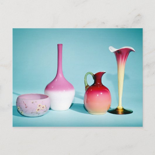 Bowl, Vases en Jug, eind 19e eeuw Briefkaart (Voorkant)