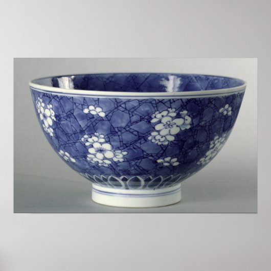 Bowl versierd met kersenbloesem poster (Voorkant)