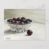 Bowl vol Cherries Art Briefkaart (Voorkant)