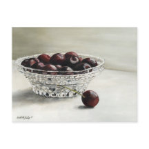 Bowl vol Cherries Art Briefkaart