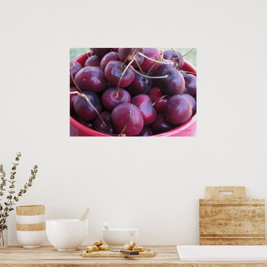 Bowl vol Poster Cherries (Keuken)