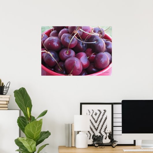Bowl vol Poster Cherries (Thuiskantoor)