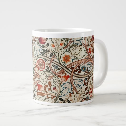 Bowl William Morris bloemenkunst ontwerp Grote Koffiekop (Voorkant rechts)