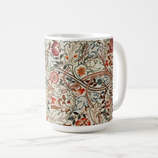 Bowl William Morris bloemenkunst ontwerp Koffiemok (Voorkant rechts)