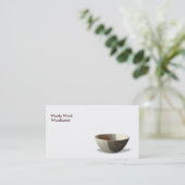 Bowl Woodkeerkaartensjabloon Visitekaartje (Staand voorkant)