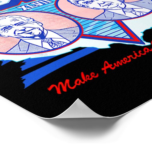 Bowl XLVII Trump blijft veroordeelde misdadiger 20 Poster (Hoek)