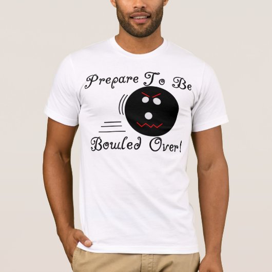 Bowled over t-shirt (Voorkant)