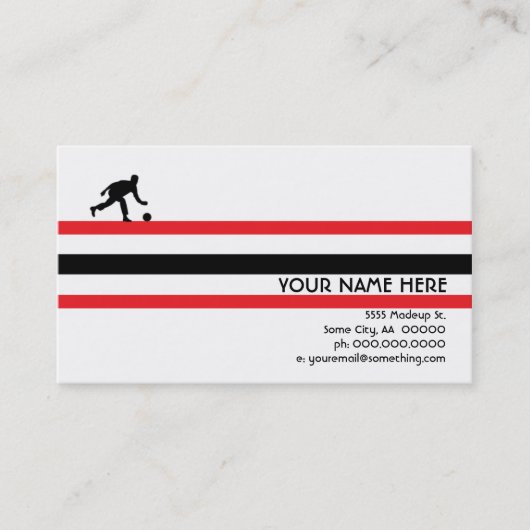 Bowlen : Air Star Visitekaartje (Voorkant)