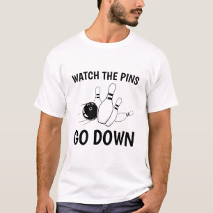 bowlen Bekijk hoe de spelden naar beneden gaan - g T-shirt