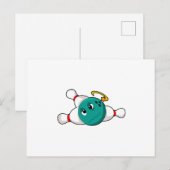 Bowlen Bowlingbal Bowlingkegel Briefkaart (Voorkant / Achterkant)