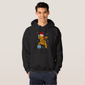 Bowlen Dabbing Peperkoek Bowling Speler Kerstmis Hoodie (Voorkant volledig)