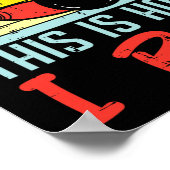 Bowlen Dit is hoe ik Sunset Retro Bowler Kind rol Poster (Hoek)