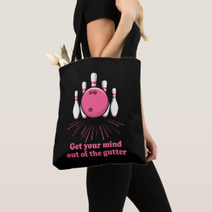 Bowlen Haal je geest uit de goot Funny Bowler Tote Bag