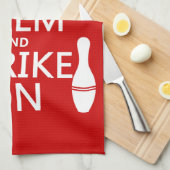 Bowlen - Kalm houden en aansteken Theedoek (Quarter Fold)