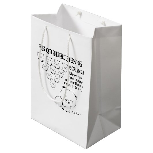 Bowlen Medium Cadeauzakje (Voorkant Gekanteld)