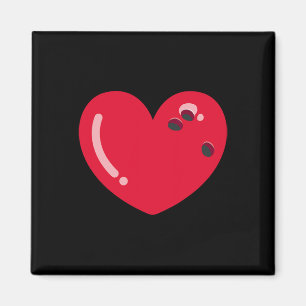 Bowlen met Byll Hearts Bowling Liefhebber Valentij Magneet