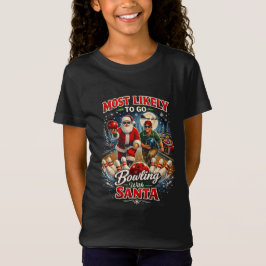 Bowlen met de Kerstman T-shirt